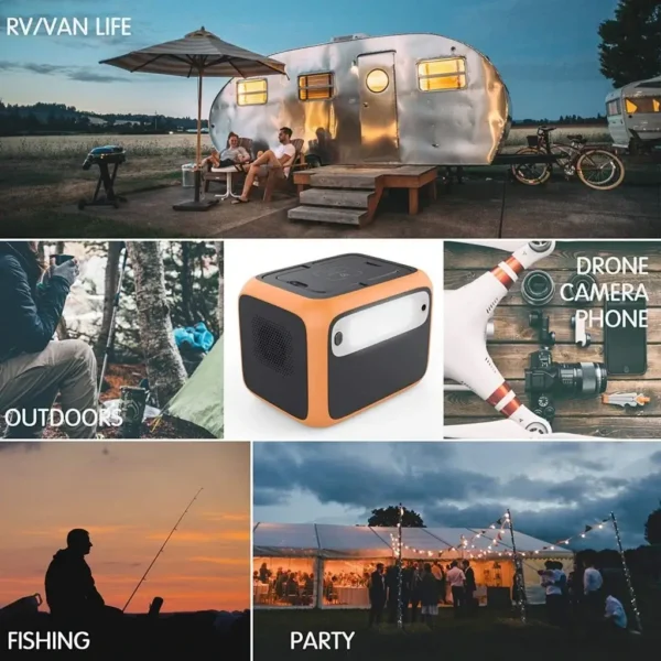 แบตแคมป์ปิ้ง Bluetti AC50S Orange Portable Power Station 300W/500Wh - Image 15