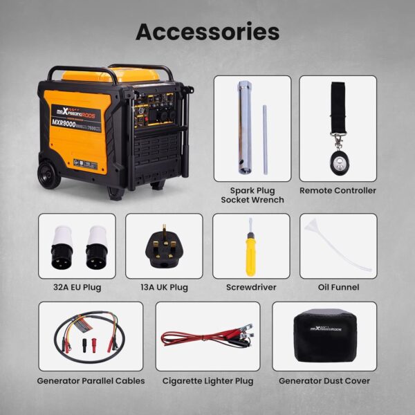 MAXPEEDING RODS MXR9000, 8000W เครื่องปั่นไฟพกพา 8000W - Image 12