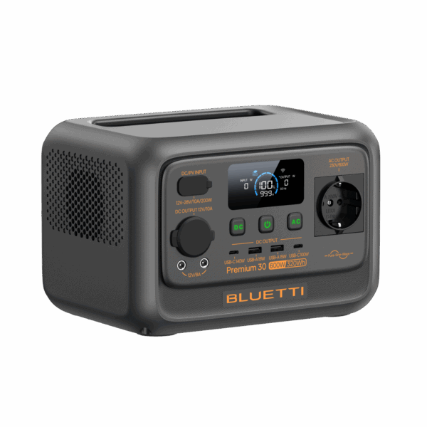 BLUETTI Premium30 V2 Portable Power Station | 600W 320Wh (20Ah) - Image 4