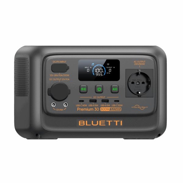 BLUETTI Premium30 V2 Portable Power Station | 600W 320Wh (20Ah) - Image 5