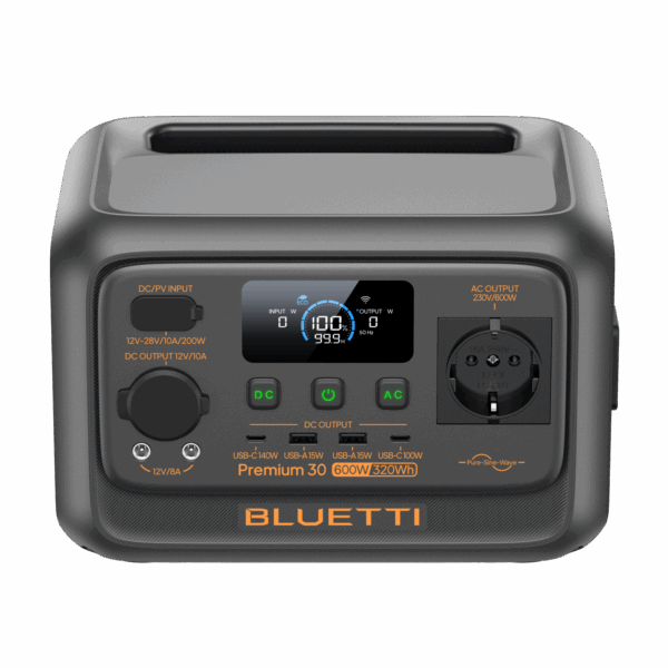 BLUETTI Premium30 V2 Portable Power Station | 600W 320Wh (20Ah) - Image 6