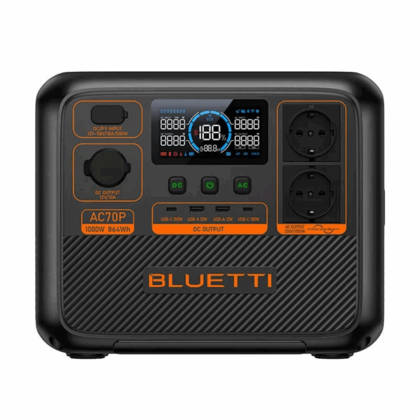 BLUETTI AC70P Portable Power Station 1000W 864Wh (4.5A) - Image 9