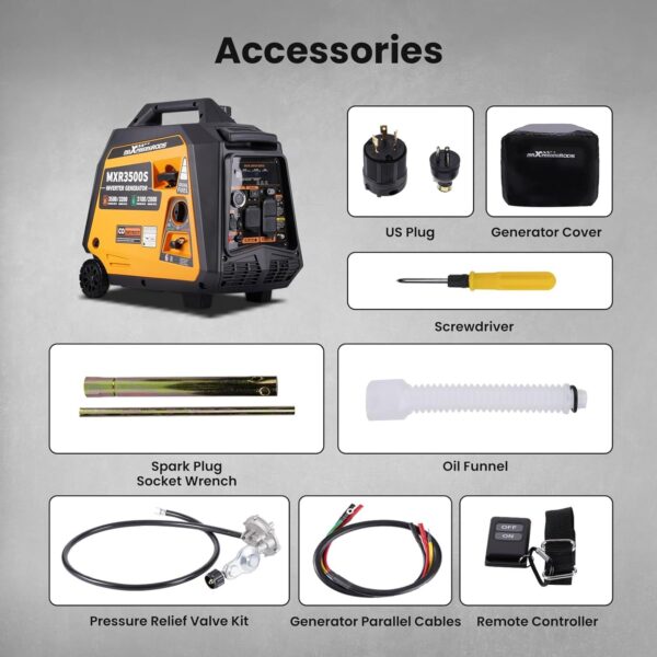 MAXPEEDING RODS MXR3500S, 3200W  เครื่องปั่นไฟพกพา 3,200W - Image 8