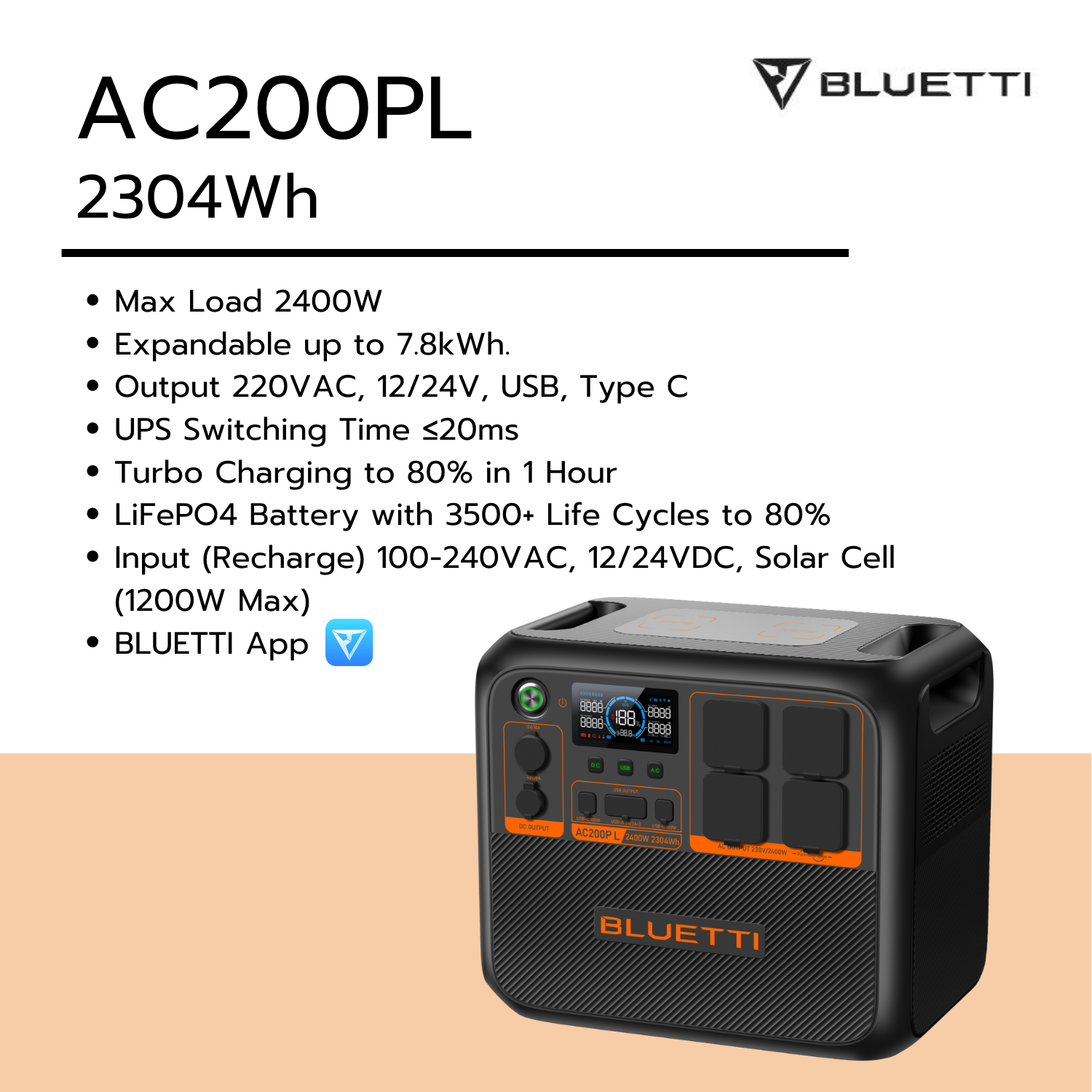 BLUETTI AC200PL รูปสินค้า 1