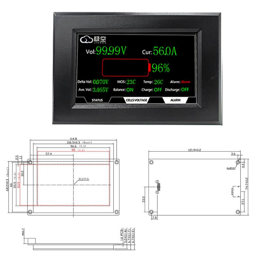 JKBMS 4.3 LCD Display - Image 4