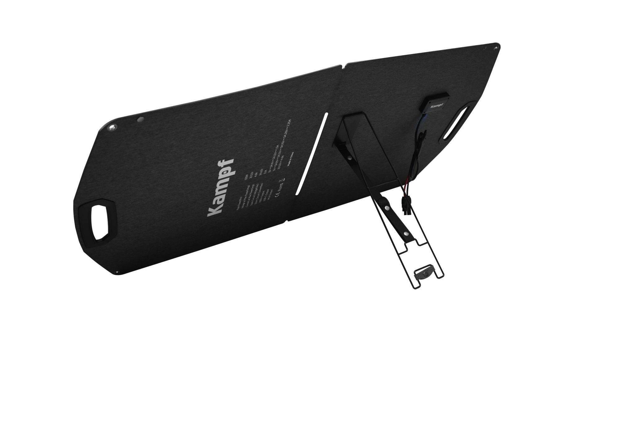 Kampf KP-100 แผงโซลาร์พกพา 100W พร้อม USB ภาพเพิ่มเติม 4