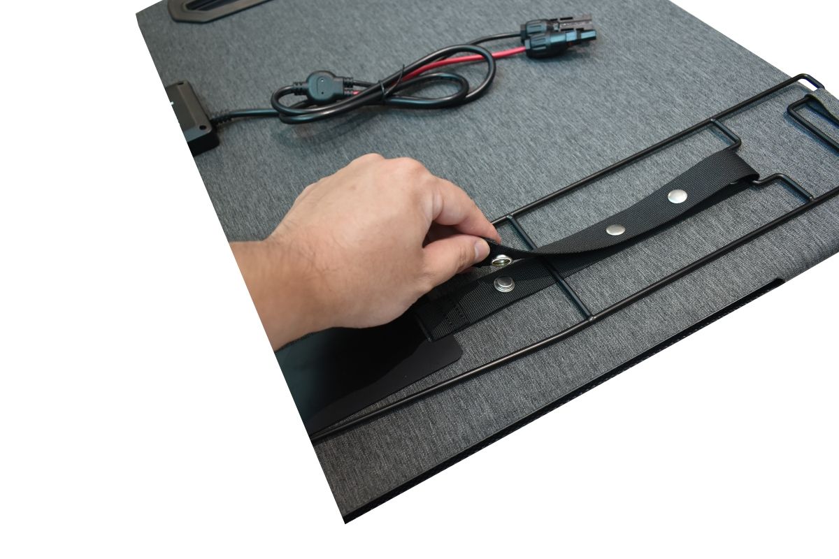 Kampf KP-100 แผงโซลาร์พกพา 100W พร้อม USB ภาพเพิ่มเติม 8