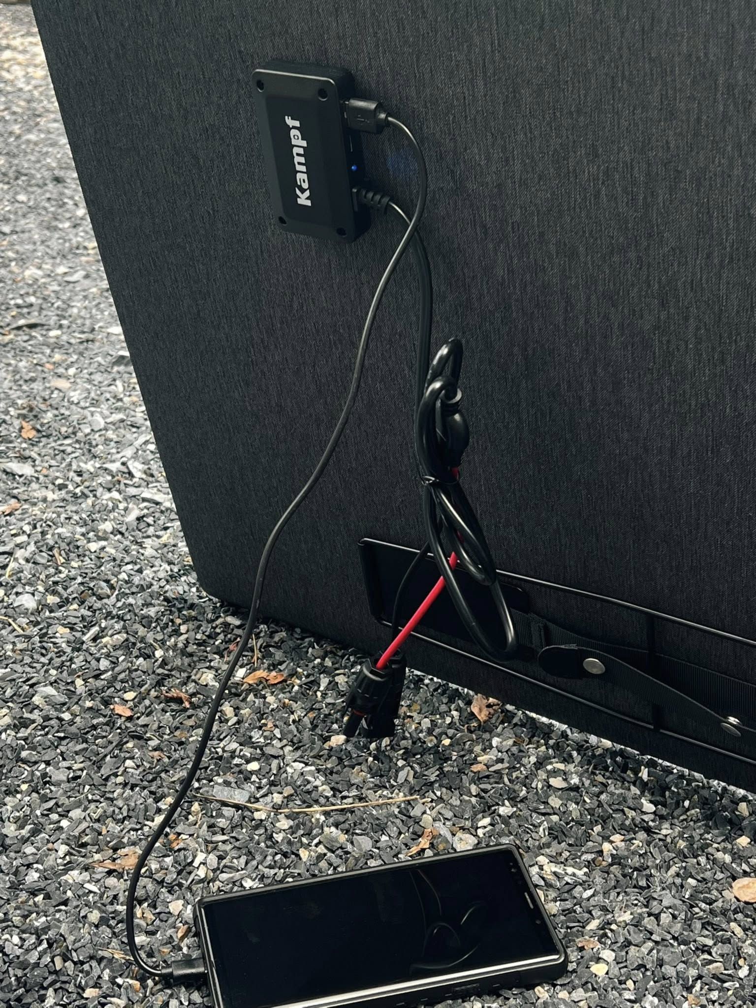 Kampf KP-100 แผงโซลาร์พกพา 100W พร้อม USB ภาพเพิ่มเติม 13