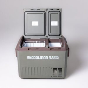 myCOOLMAN MCMR38DZ ตู้เย็นแช่แข็งพกพาสองช่อง 38 ลิตร สำหรับไฟ 12V 24V ภาพเพิ่มเติม 2