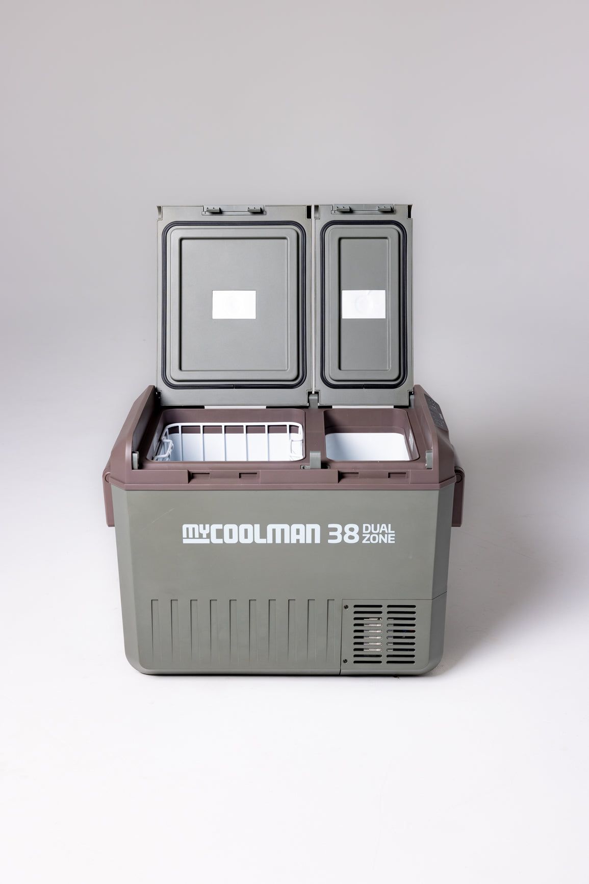 myCOOLMAN MCMR38DZ ตู้เย็นแช่แข็งพกพาสองช่อง 38 ลิตร สำหรับไฟ 12V 24V ภาพเพิ่มเติม 2