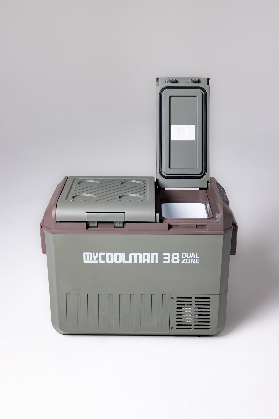 myCOOLMAN MCMR38DZ ตู้เย็นแช่แข็งพกพาสองช่อง 38 ลิตร สำหรับไฟ 12V 24V ภาพเพิ่มเติม 5