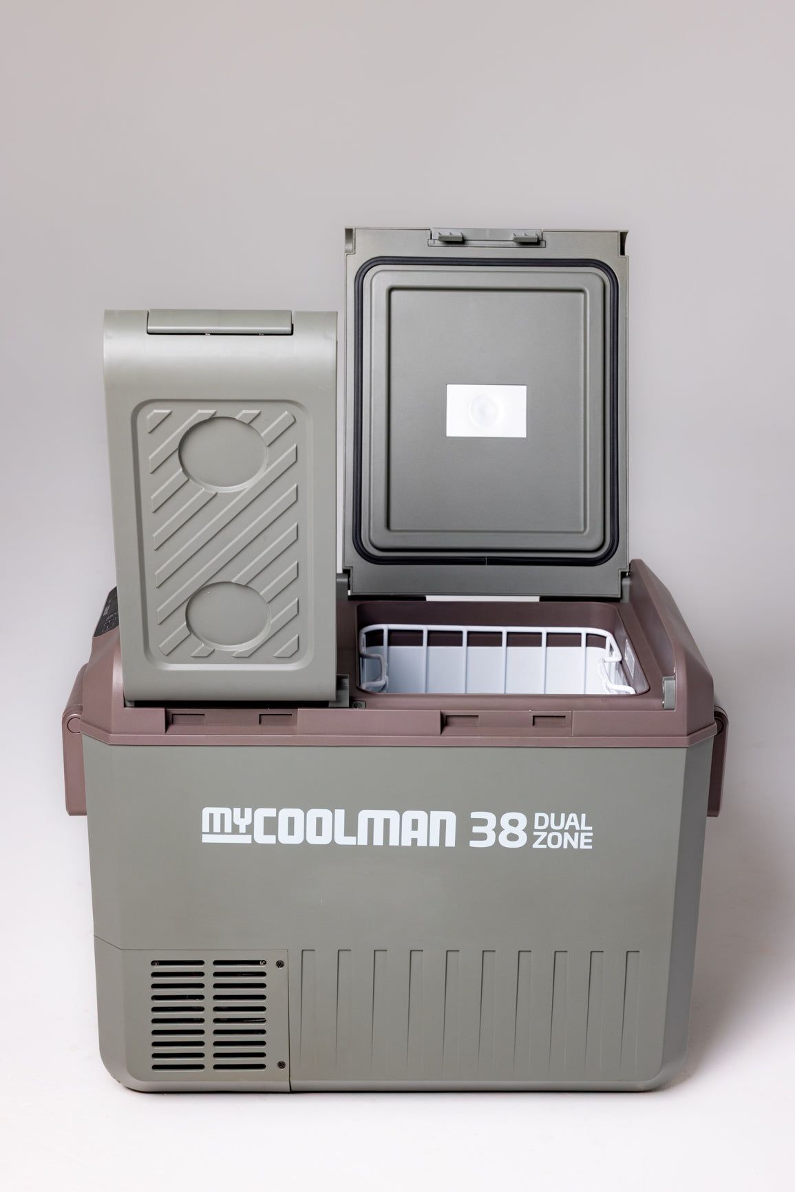 myCOOLMAN MCMR38DZ ตู้เย็นแช่แข็งพกพาสองช่อง 38 ลิตร สำหรับไฟ 12V 24V ภาพเพิ่มเติม 7