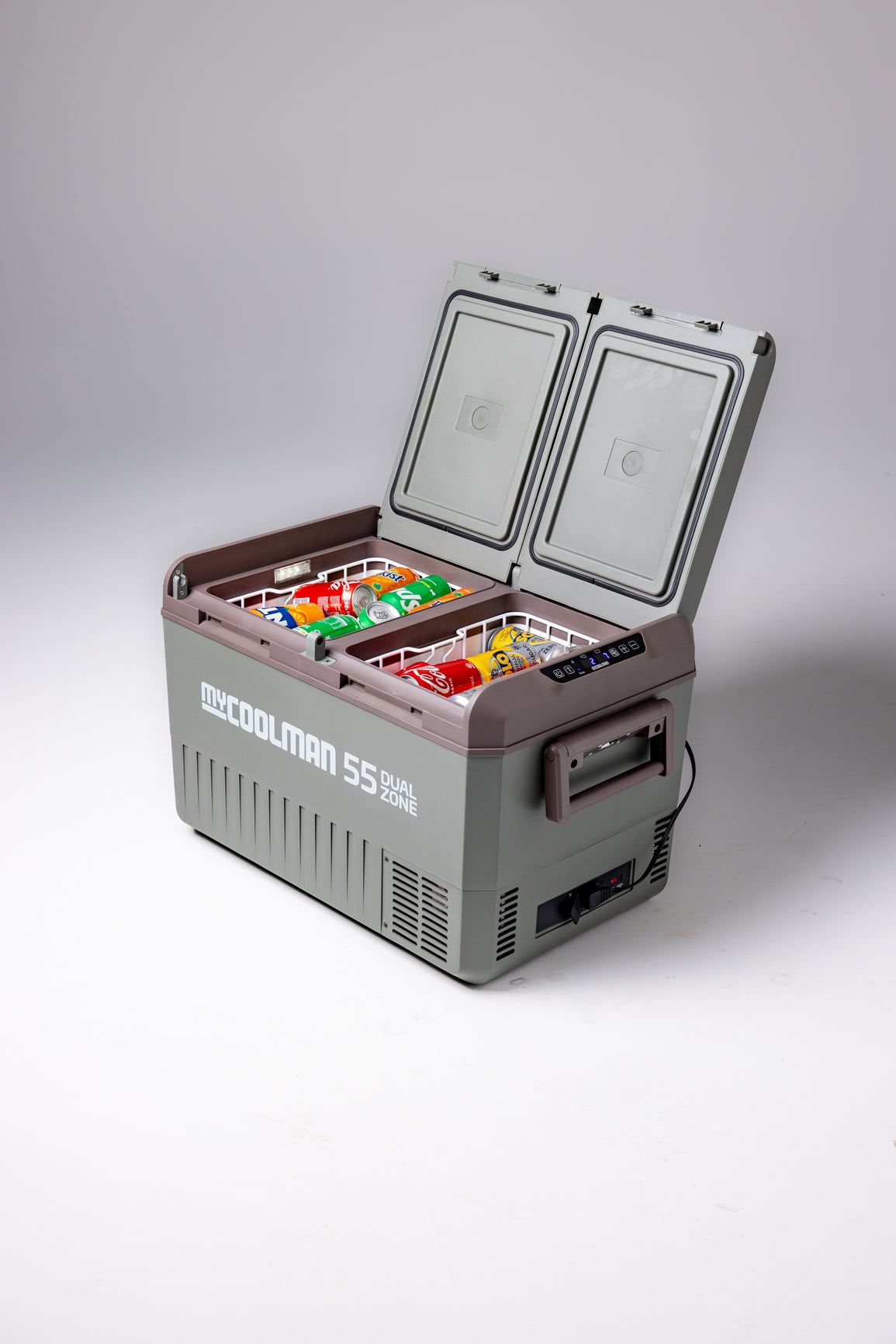 myCOOLMAN MCMR55DZ ตู้เย็นแช่แข็งพกพาสองช่อง 55 ลิตร ใช้ไฟ 12V 24V ภาพเพิ่มเติม 2