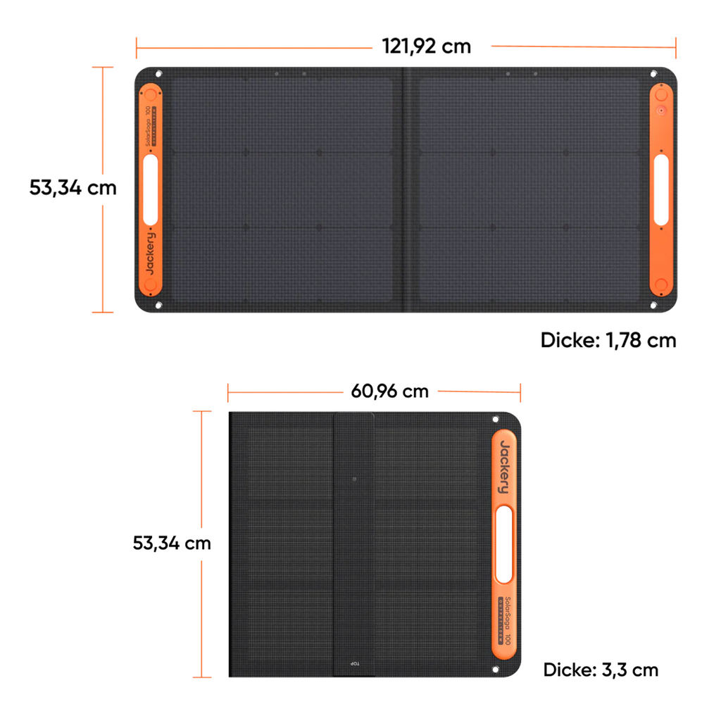 Jackery SolarSaga 100W แผงโซลาร์พกพาแบบพับได้ ภาพเพิ่มเติม 3